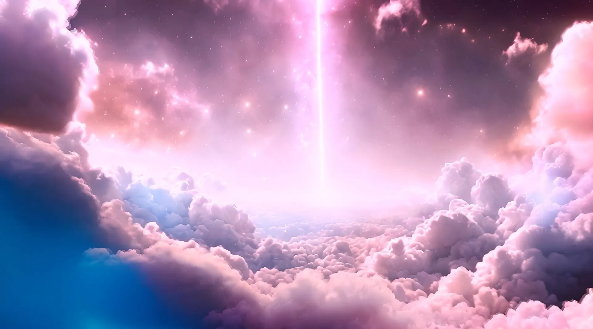 Mystical Sky Phenomenon and Glowing Clouds Background Video